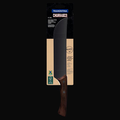 Faca de Churrasco Black – Aço Inox e Madeira 8"