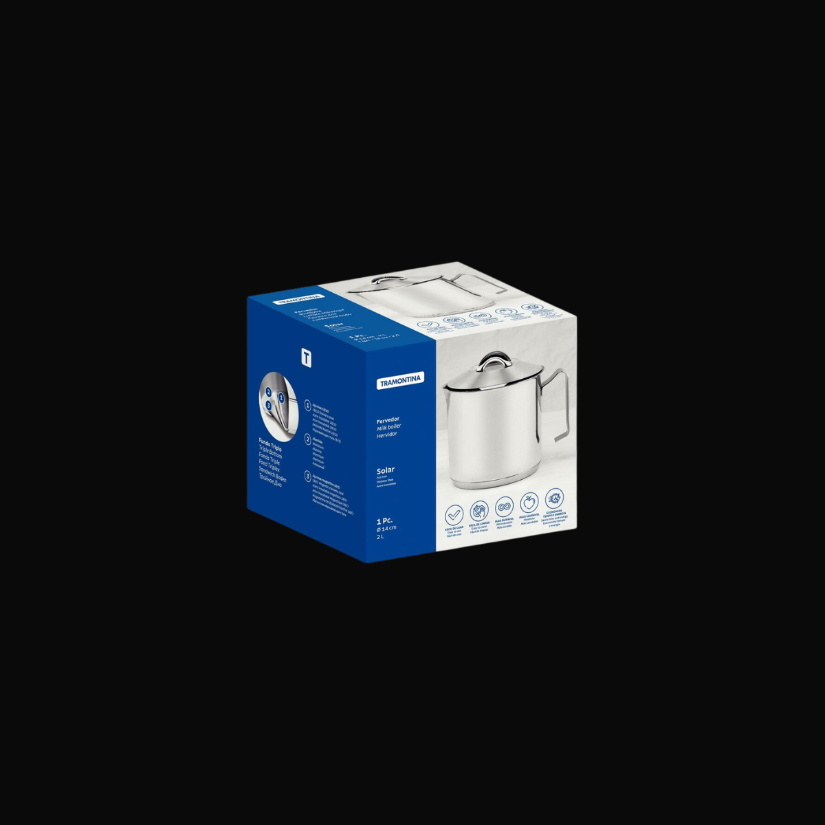 Tramontina Fervedor Solar Aço Inox com Tampa 2L