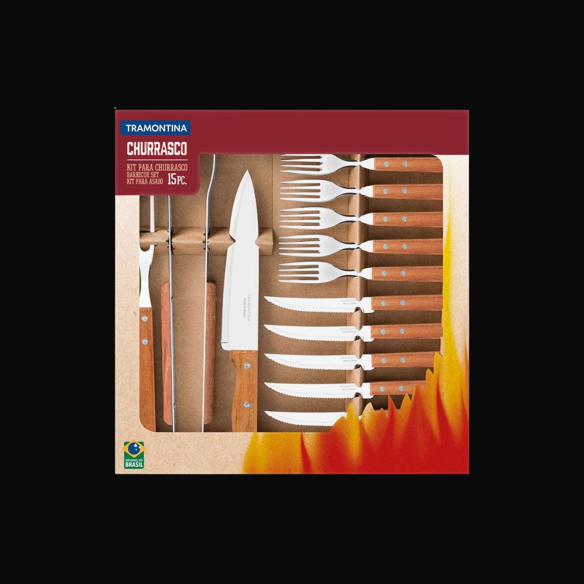 Tramontina Kit Churrasco Dynamic 15 Peças
