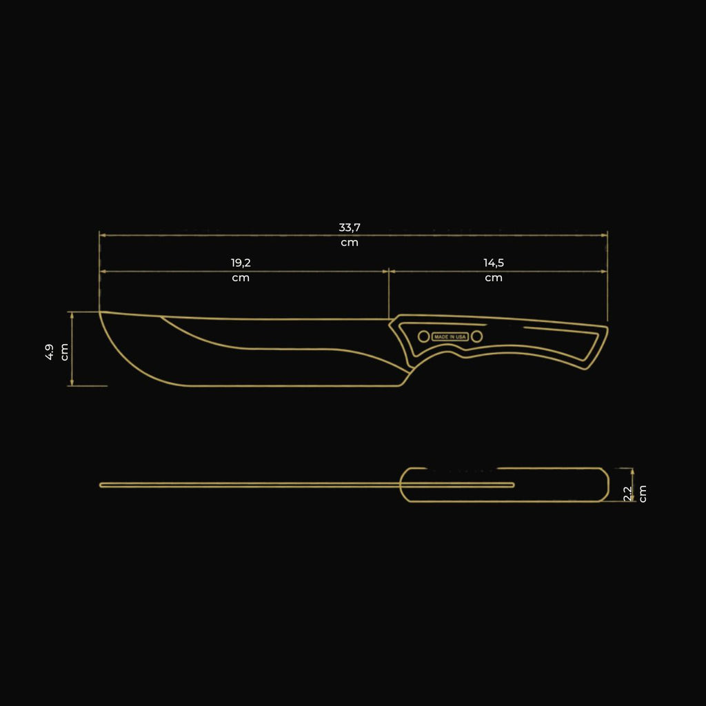 Faca de Churrasco Black – Aço Inox e Madeira 8"