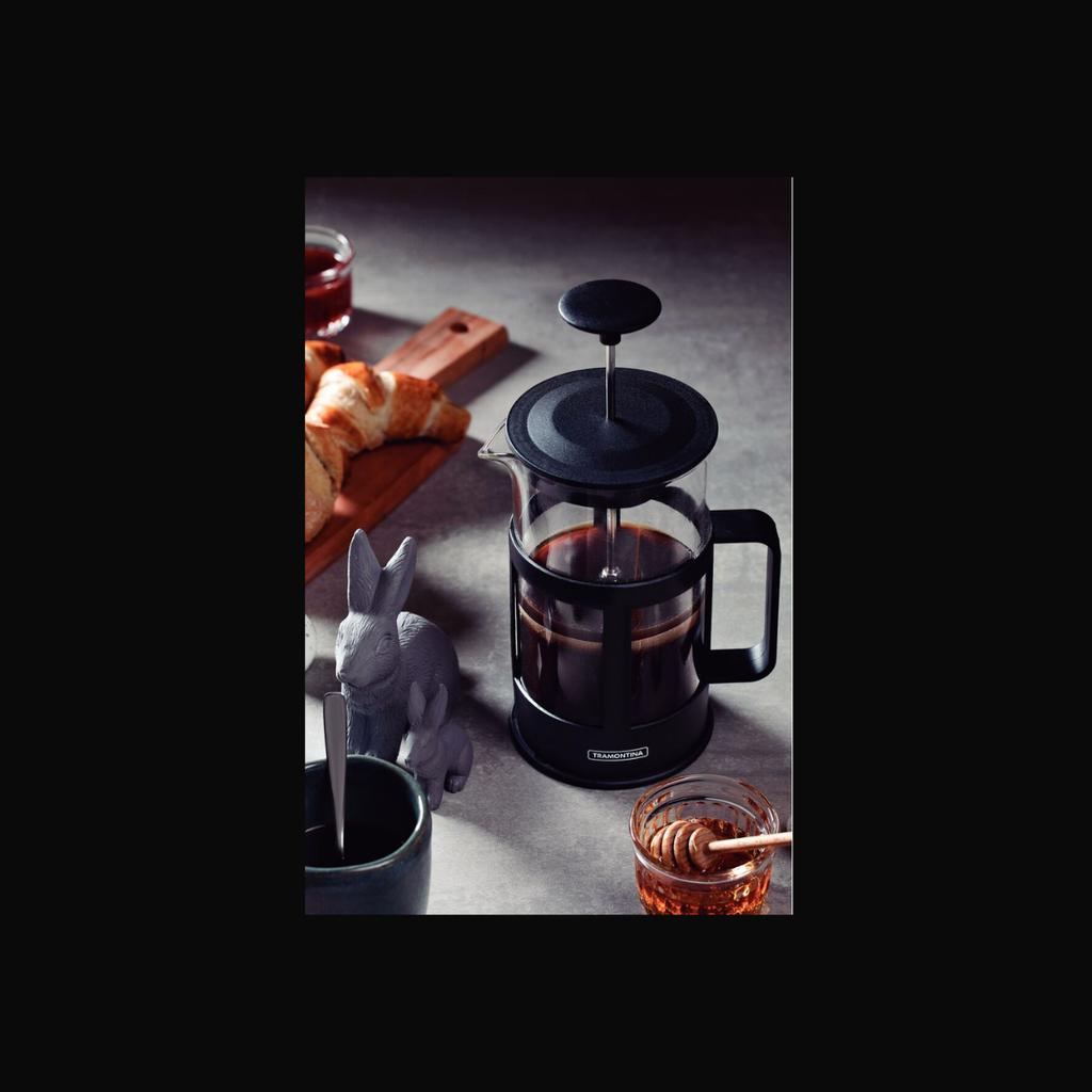 Tramontina Cafeteira Francesa 1L Vidro e Aço Inox